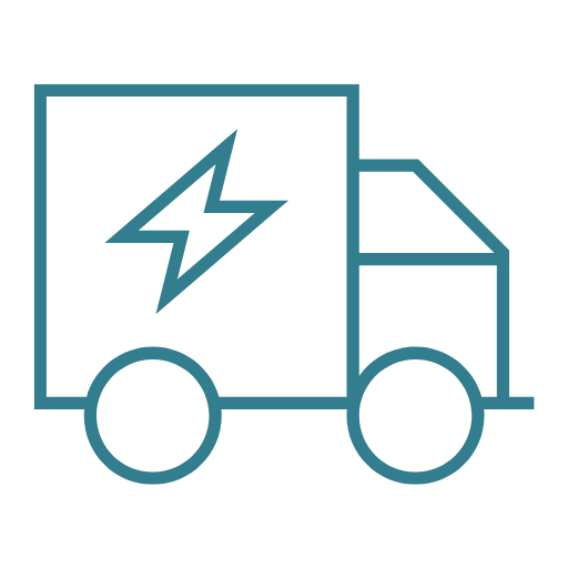 Electric van icon